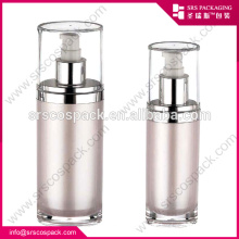 China Factory Wholesale Empty Cosmetic Packaging White Oval Shape 2 OZ Plastic Bottle